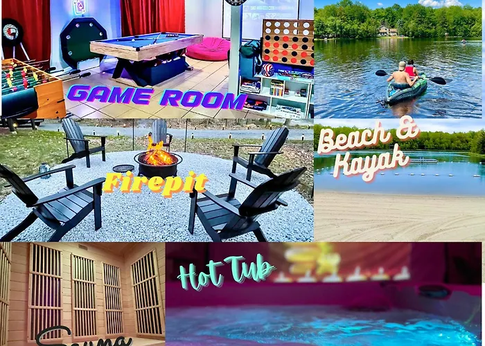 Zen Spa Oasis Retreat Sauna/Hotub/Firepit/Fun/Gameroom